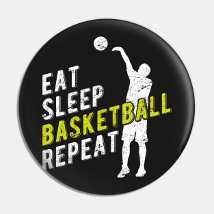 Eat Sleep Basketball Repeat Pin