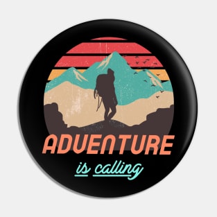 Adventure is calling adventurer Pin