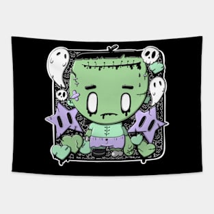 Frankenstein zombie boy in kawaii style Tapestry