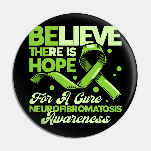 Survivor Green Ribbon Neurofibromatosis gift Pin by Toeffishirts