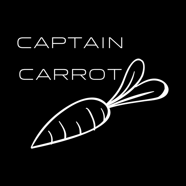 Captain Carrot Typography White Design by Stylomart