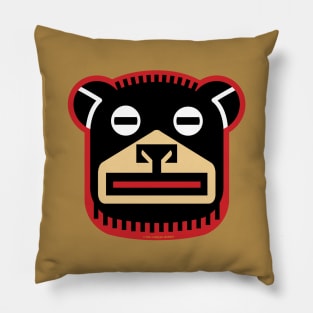 Big Black Bear Icon Pillow