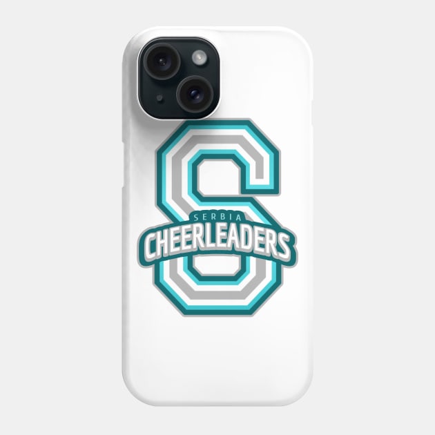 Serbia Cheerleader Phone Case by Tip Top Tee's