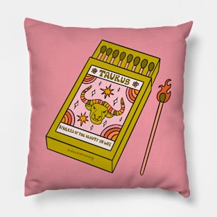 Taurus Matchbox Pillow