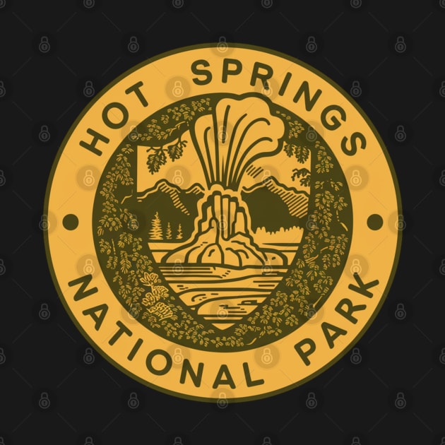 Hot Springs National Park Round Emblem by Perspektiva