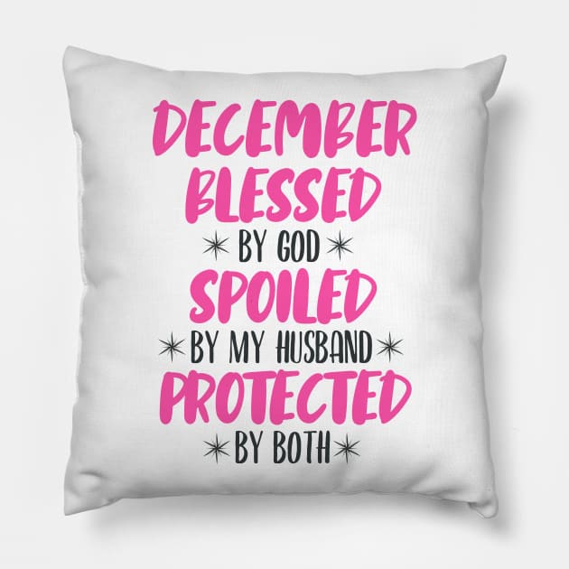 December Blessed Pillow by PHDesigner