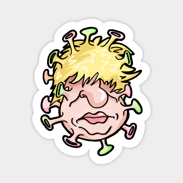 Boris Johnson 'Bovid' Cartoon Magnet by STierney