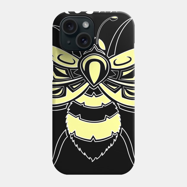 Indigenous Bee (Aamoo) Phone Case by KendraHowland.Art.Scroll