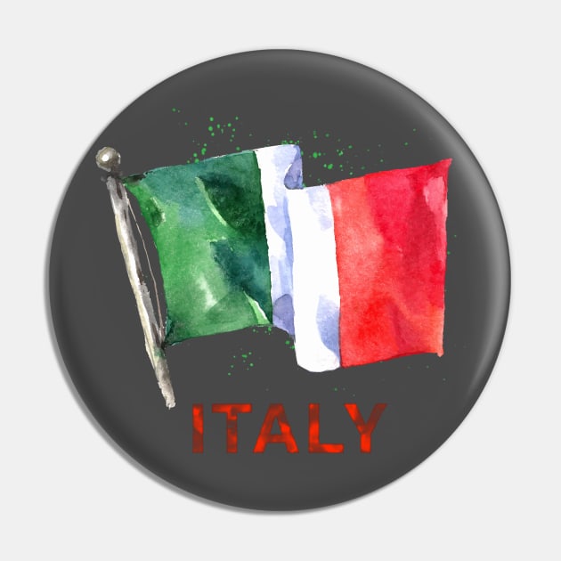 WATERCOLOR FLAG OF ITALY Pin by xposedbydesign