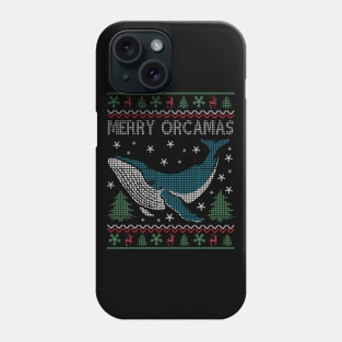 Merry Christmas Orcas Killer Whale Gift Ugly Christmas Phone Case