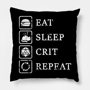 Eat Sleep Crit Pillow