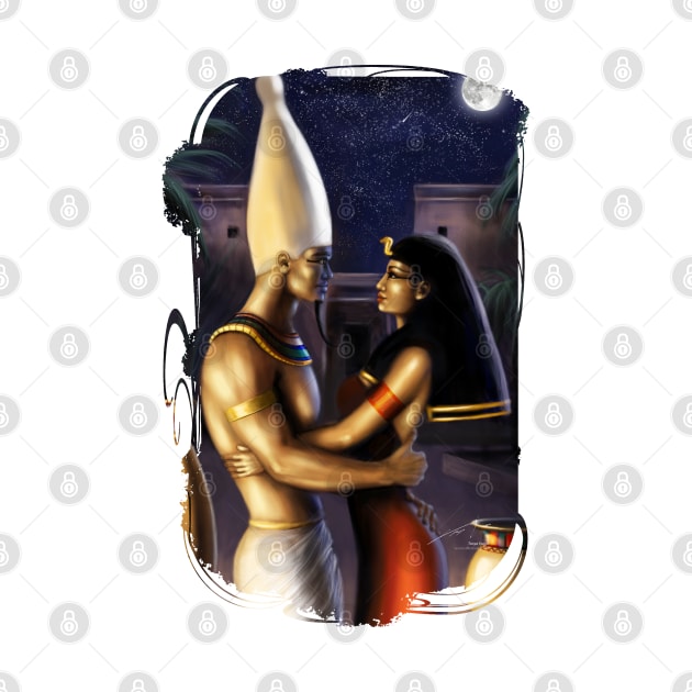 Osiris and Isis by Cellesria