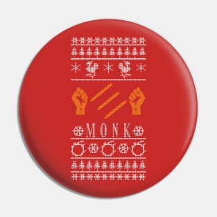 Final Fantasy XIV Monk Ugly Christmas Sweater Pin