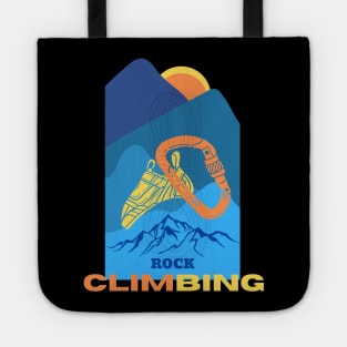 rock climbing retro style Tote