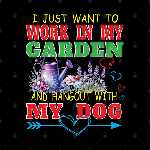 Gardening Dog Lover Gardener Garden Pet Plants by Envision Styles