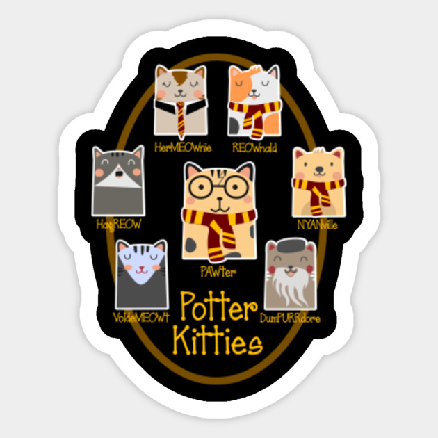 Harry Pawter Cute Kitten Potter Pups Kitty Cat Lover Harry