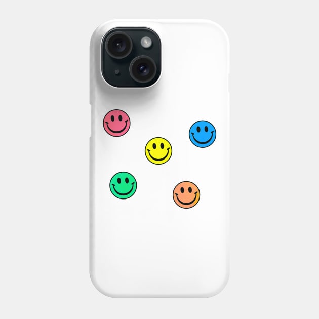 90s Smiley Faces Phone Case by lolosenese