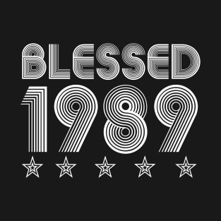 Blessed 1989 Vintage 70s Retro Birthday Thanksgiving Gift 1989 T-Shirt