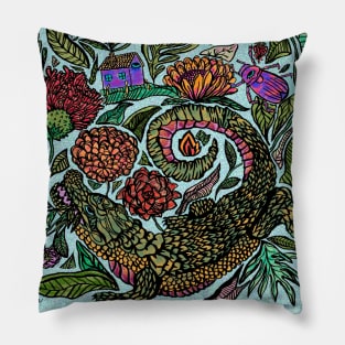 The mystic dragon Pillow