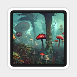 Welcome to the Mushroom Forest Magnet