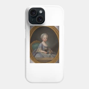 Portrait of Élisabeth of France - Joseph Ducreux Phone Case