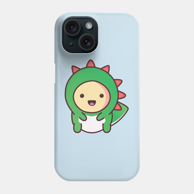 kawaii cute dinosaur baby cat muffin Phone Case by Kawaii Bomb