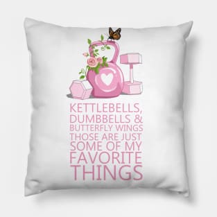 Dumbbells and Butterflies Pillow