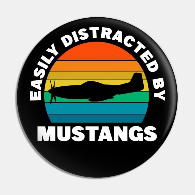 P51 Mustang Pin by Nifty T Shirts