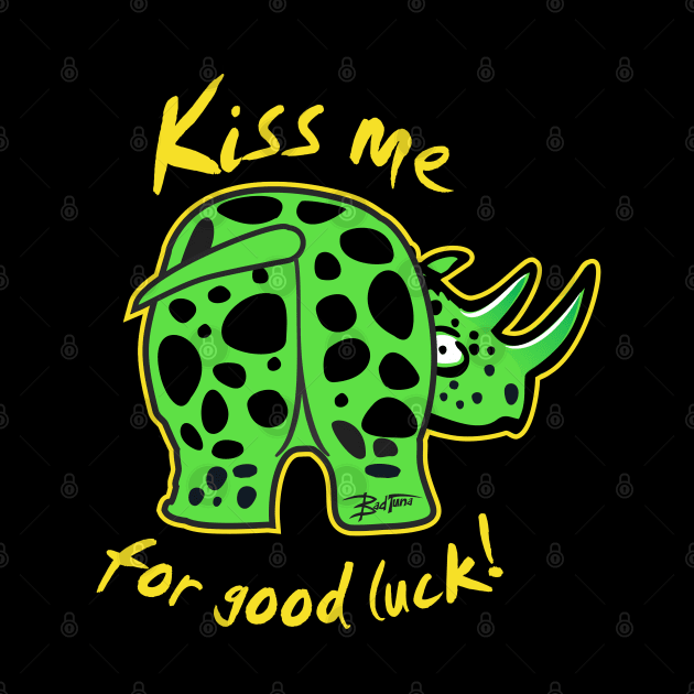 Kiss My Lime Spotted Rhino for Good Luck by badtuna