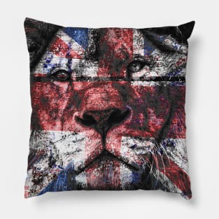 Union Jack Lion Pillow