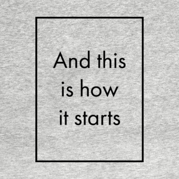 Disover And this is how it starts - Song Lyrics - T-Shirt