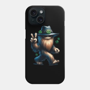 St. Patrick's Day Sasquatch - Mythical Beings for Peace Phone Case