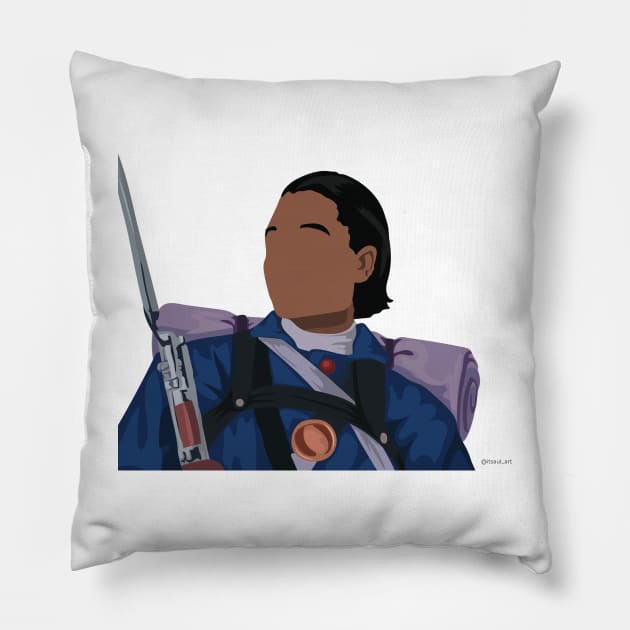 Cathay Williams Pillow by itsaulart