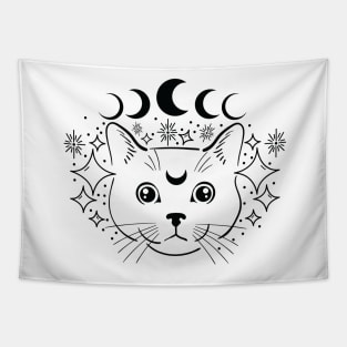 Celestial Kitty Cat Tapestry