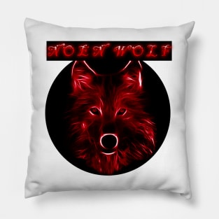 Neon Wolf Pillow