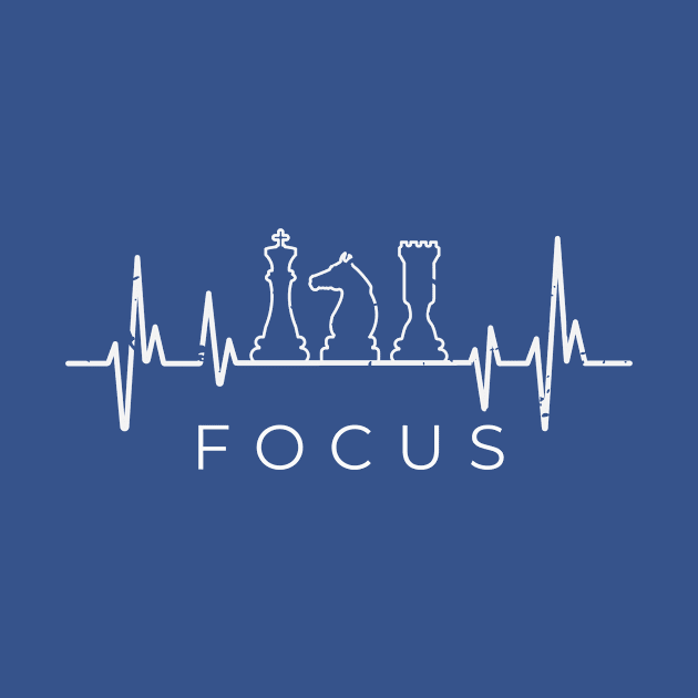 Chess Focus Heartbeat by RefinedApparelLTD