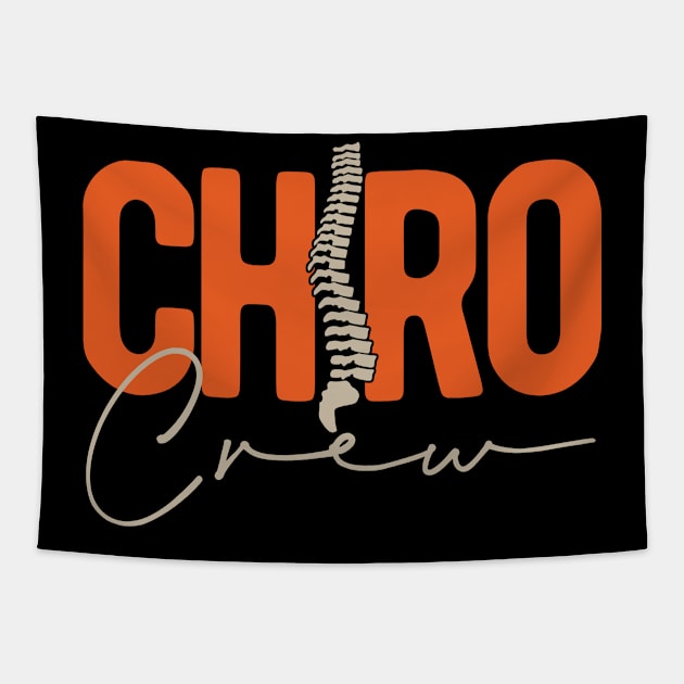 Chiro Crew Chiropractor Chiropractic Squad Tapestry by Crea8Expressions