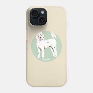 Poodle Dog Breed Cursive Graphic Phone Case