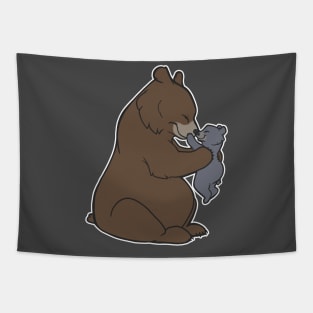 Kisses for Baby Bear Tapestry