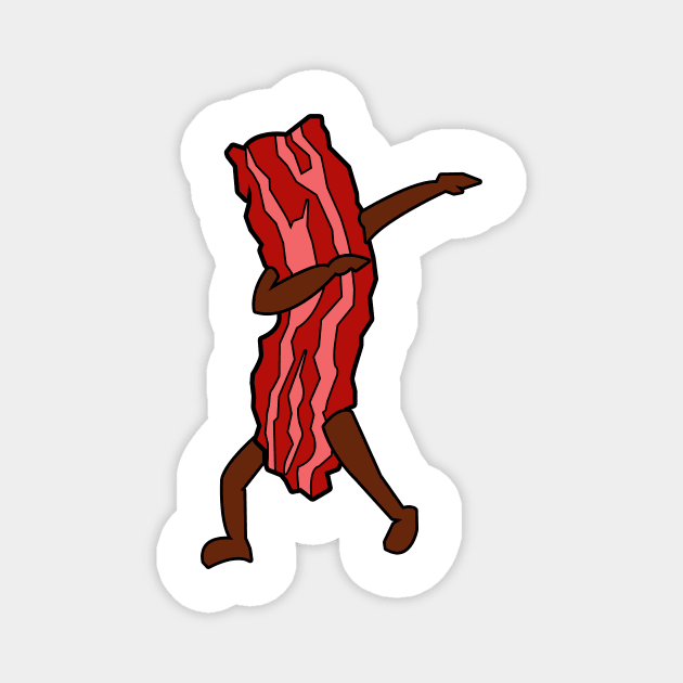 'Dabbing Bacon' Adorable Food Pork Gift Magnet by ourwackyhome