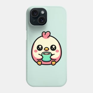 Chicken with Coffee Phone Case