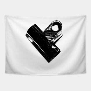 Hey, bulldog! Binder clip - black edition Tapestry