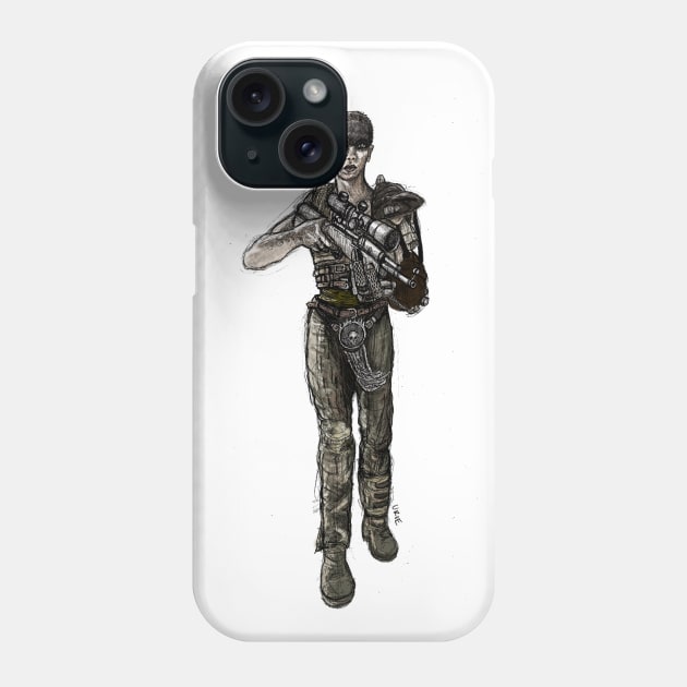 Furiosa Sketch Phone Case by OBSUART