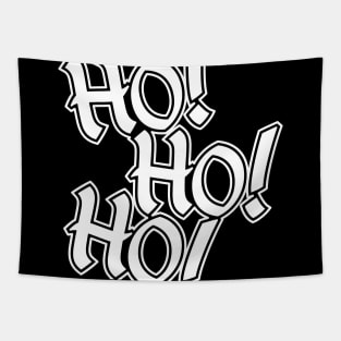 Red & Green Xmas Colors Design - Ho! Ho! Ho! Christmas graphic Tapestry