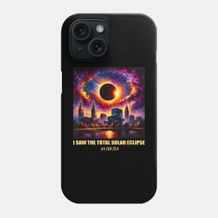 I saw the total solar eclipse 08/04/2024 Phone Case