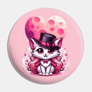 Vampire cat Pin