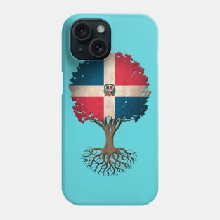 Tree of Life with Dominican Flag Phone Case