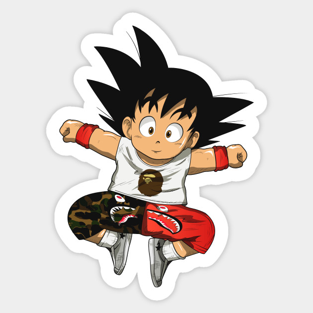 Kid Goku Hypebeast Goku Hype Sticker Teepublic