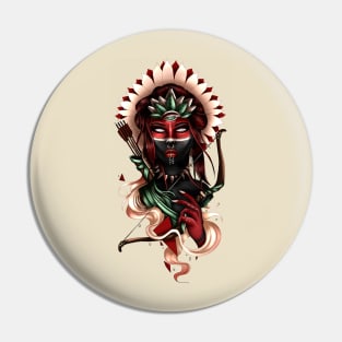 Tribal warrior Pin