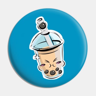 Boba struggling for a pearl! Pin